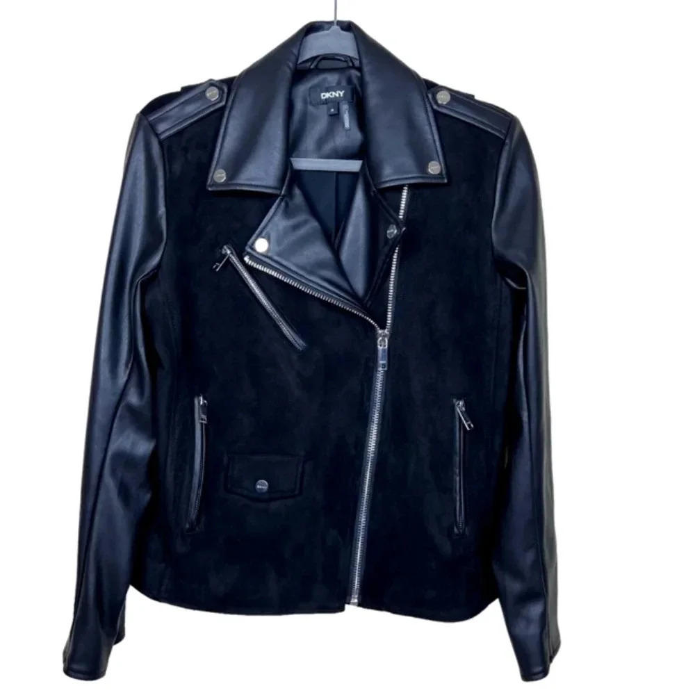 DKNY  NWT Leather Suede Motorcycle Jacket NWT $495